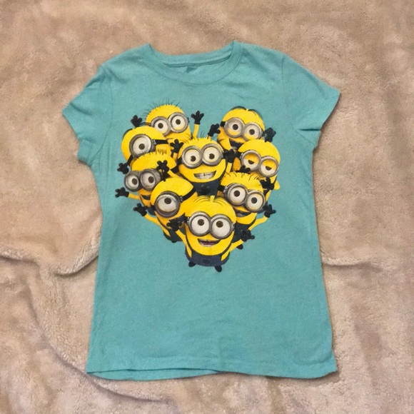 Girls minion T-shirt - Picture 1 of 3